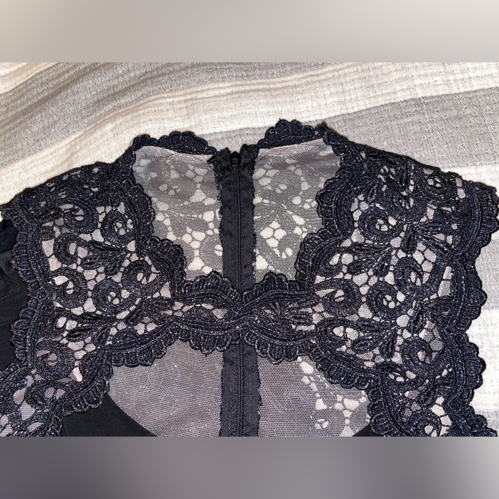 Cache Black Lace Dress - Picture 15 of 16